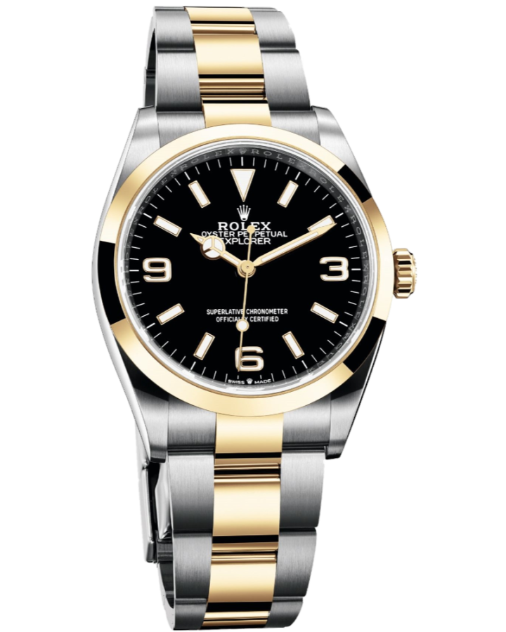 Часы Rolex Explorer 36 mm Steel and Yellow Gold 124273-0001