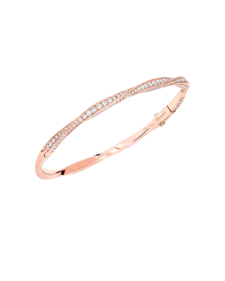 Браслет Graff Spiral Pavé Diamond Bangle RGB349