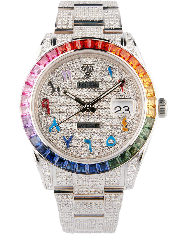 Часы Rolex DATEJUST41 мм Rainbow