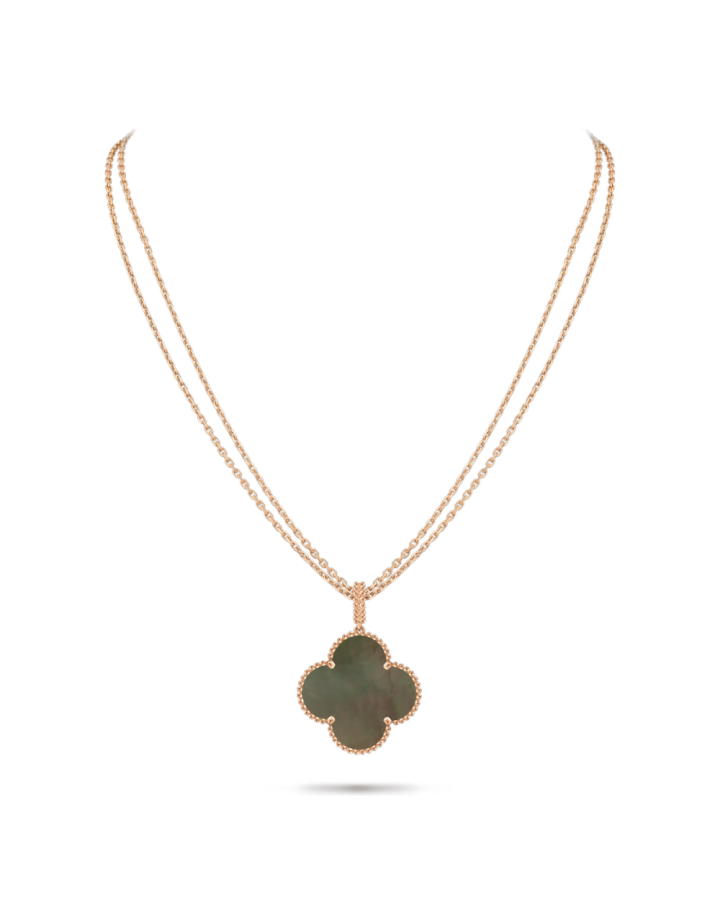 Колье Van Cleef & Arpels MAGIC ALHAMBRA LONG NECKLACE 1 MOTIF. MOTHER-OF-PEARL VCARP6I200