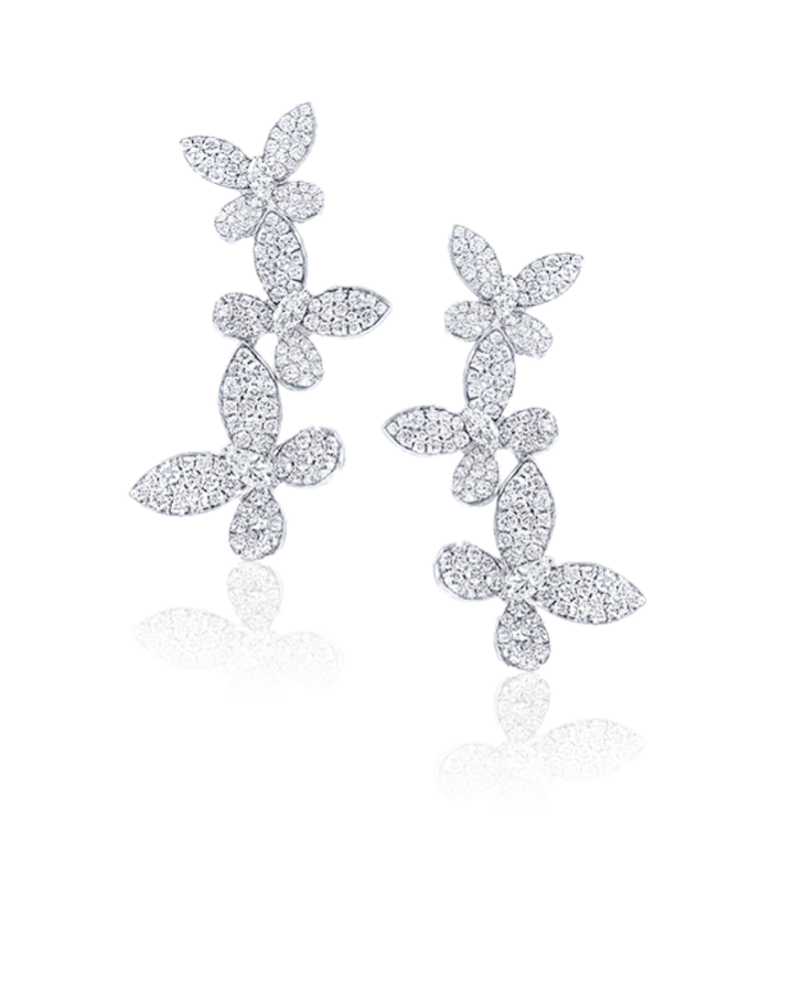 Серьги Graff BUTTERFLY PAVE RGE836