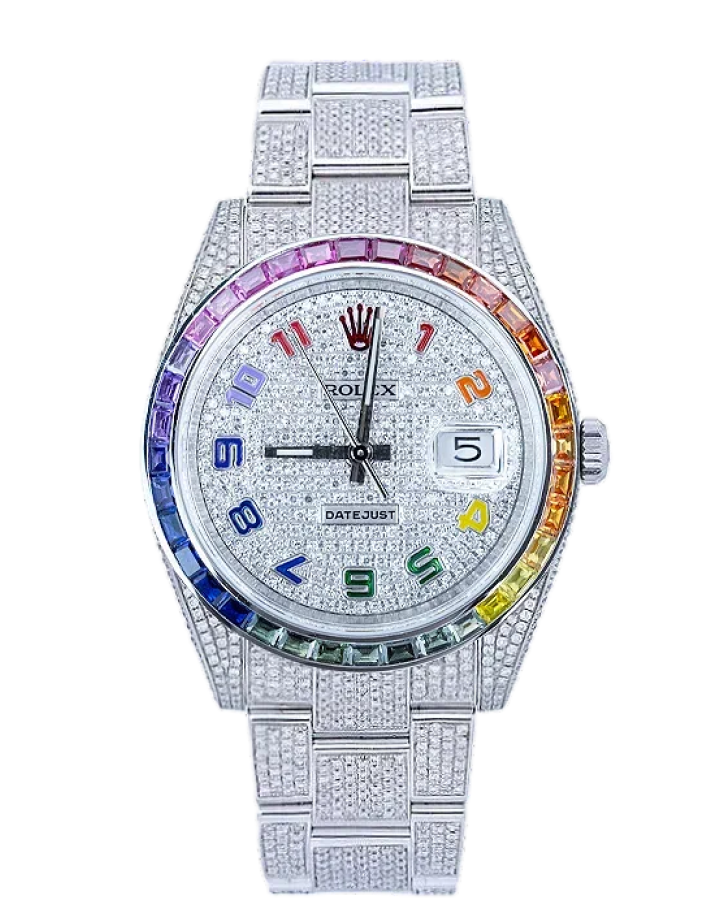 Часы Rolex Datejust 36mm Rainbow 126200 Тюнинг.