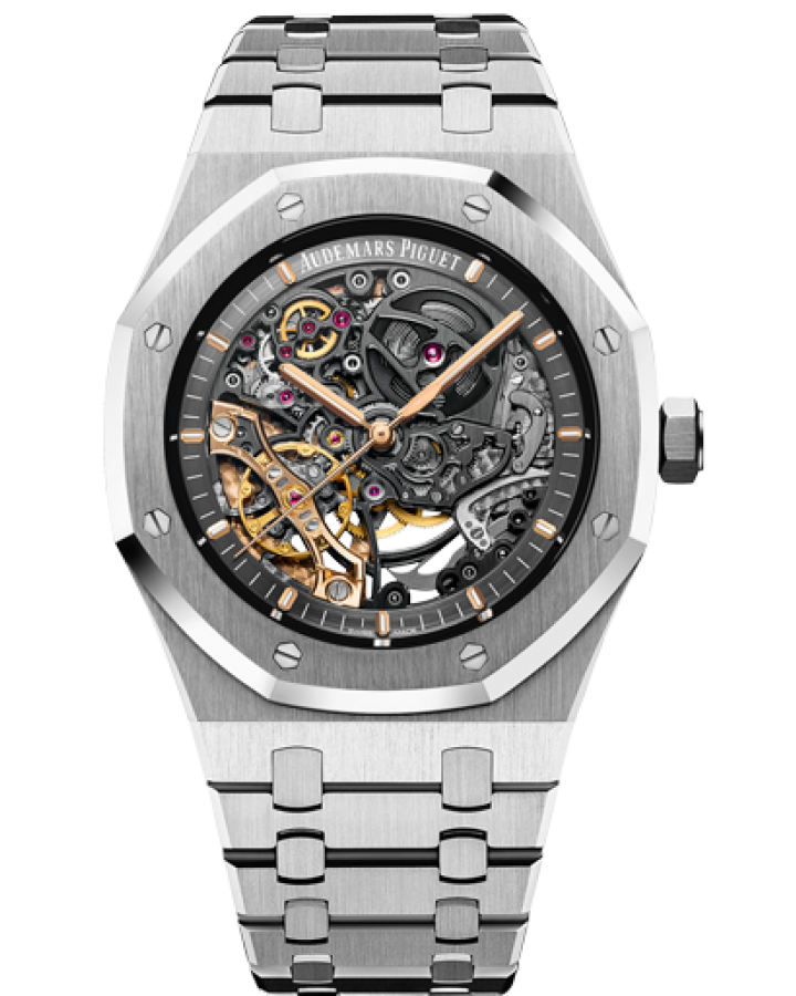 Часы AUDEMARS PIGUET ROYAL OAK DOUBLE BALANCE WHEEL OPENWORKED 15407ST.OO.1220ST.01