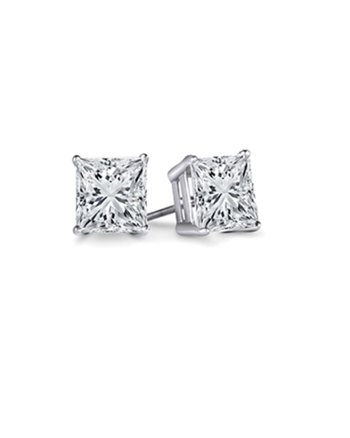 Серьги Graff PRINCESSE CUT DIAMOND EARRINGS 1.00 CT E/VS1 - 1.00 CT E/VS1