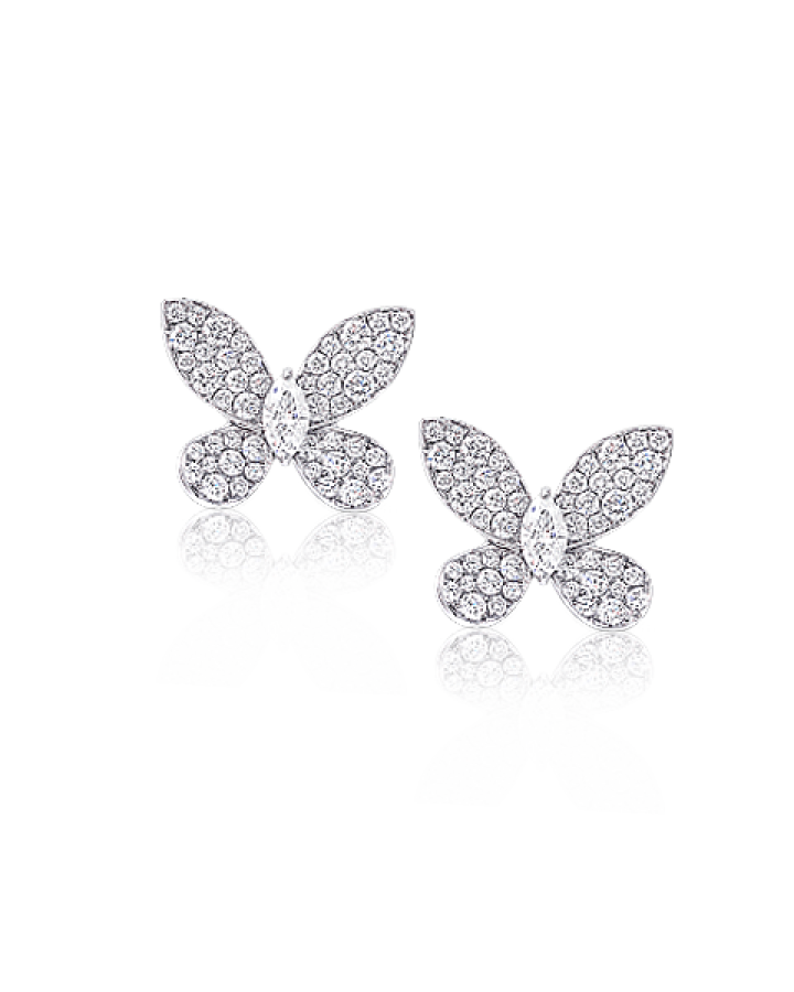 Серьги Graff DIAMOND PAVE BUTTERFLY EARRINGS