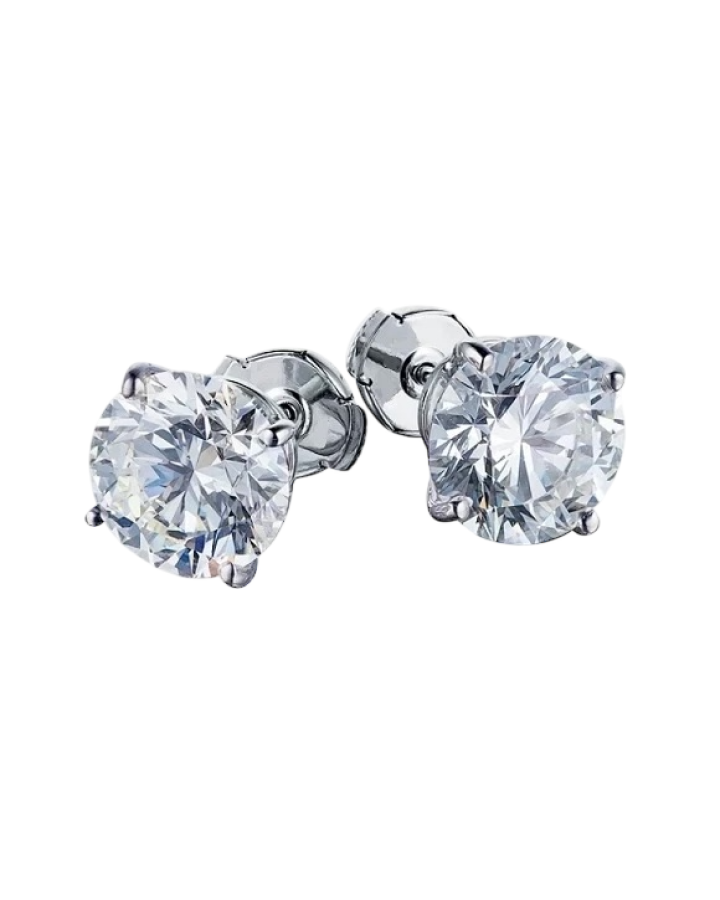 Серьги No name ROUND DIAMONDS 1.50-1.50ct H/SI1 EARRINGS (GIA)