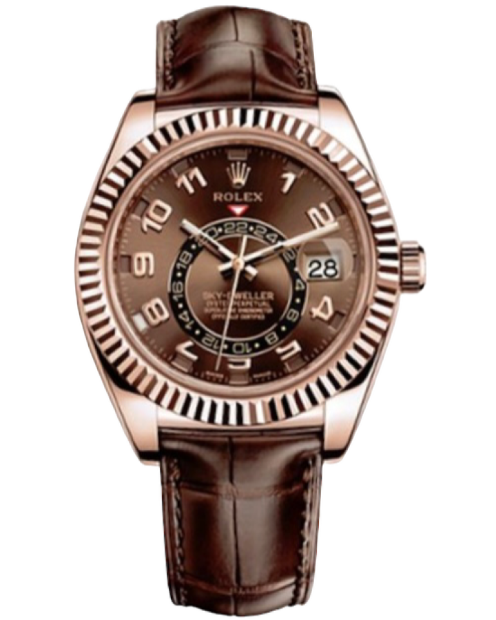 Часы Rolex Sky-Dweller 42mm Everose Gold 326135 Chocolate