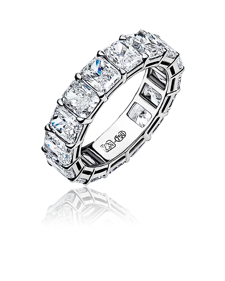 Кольцо No name -дорожка с бриллиантами 8 09ct GIA