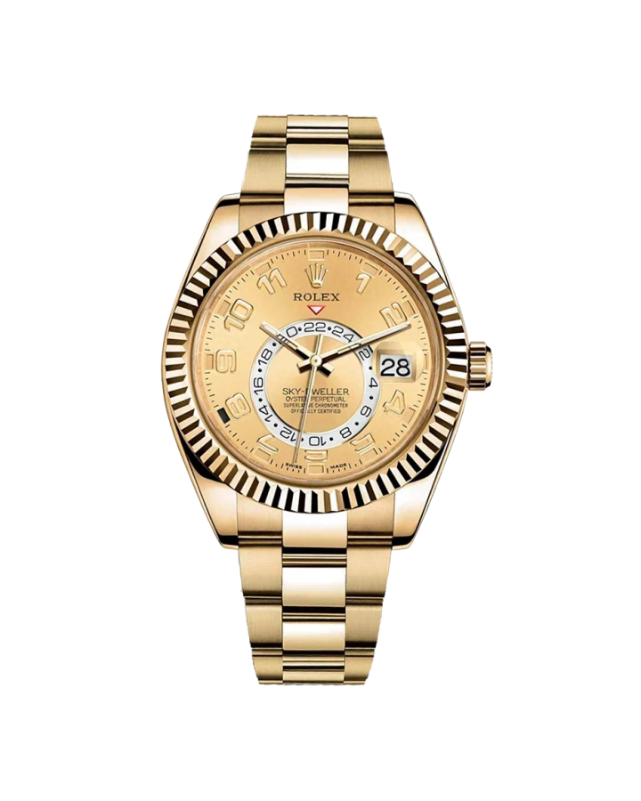Часы Rolex Sky-Dweller 42mm Yellow Gold 326938 Champagne