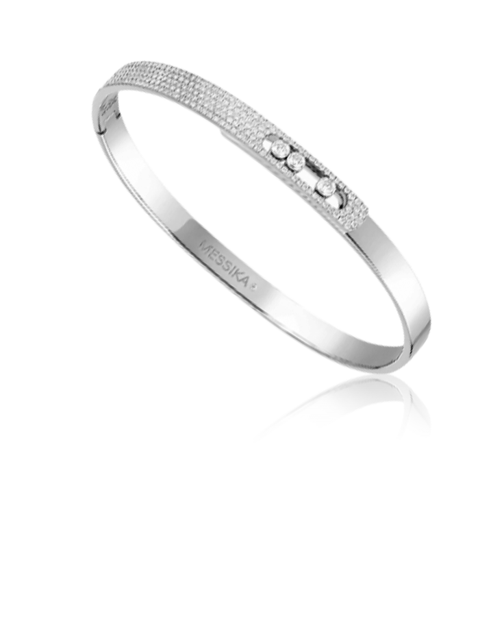Браслет Messika -БЭНГЛ MOVE NOA PM (МАЛАЯ МОДЕЛЬ) С БРИЛЛИАНТОВЫМ ПАВЕ 10093-WG