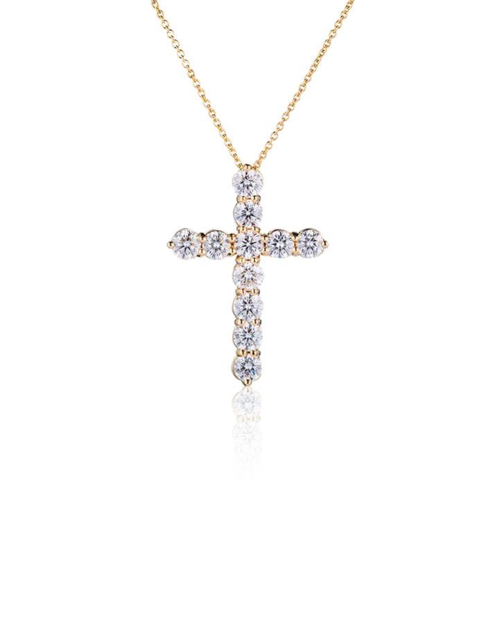 Крест Graff Round Diamond Cross Large Pendant