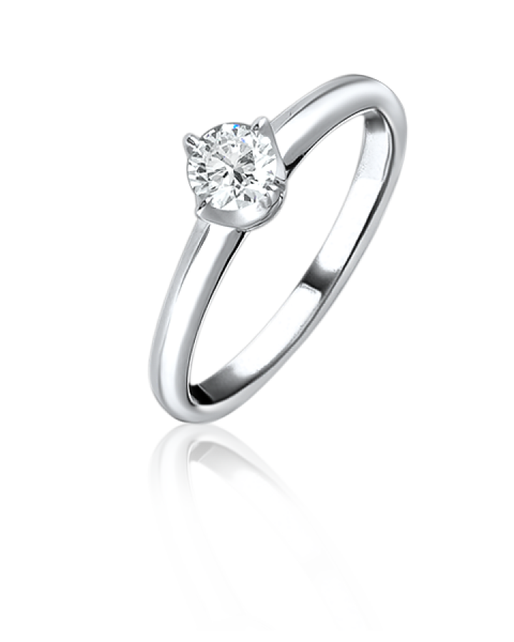 Кольцо с бриллиантом Chaumet помолвочное 0 31 карат.