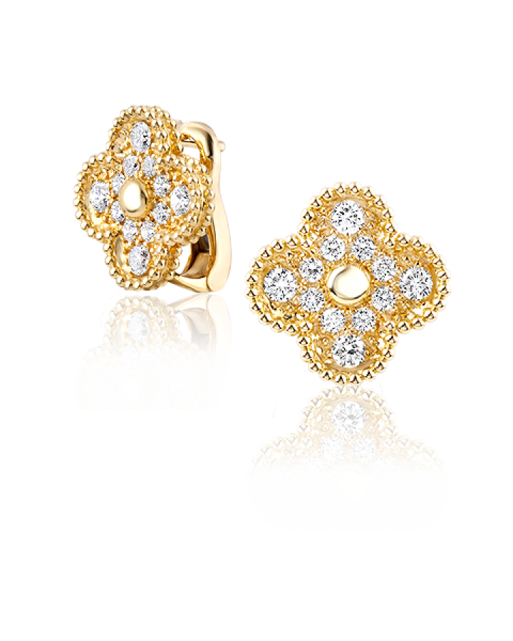 Серьги Van Cleef & Arpels Vintage Alhambra