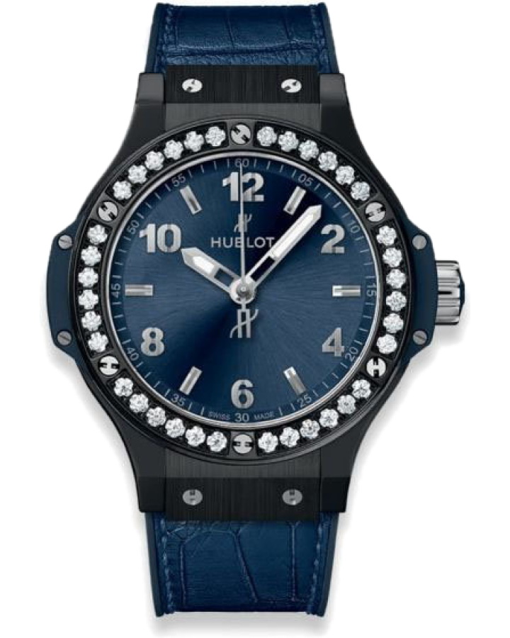 Часы Hublot Big Bang Ceramic Blue Diamonds 38 mm