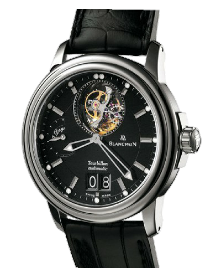 Часы Blancpain Leman Tourbillon Grande Date 2825A-3430-53B