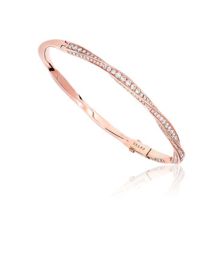 Браслет Graff Spiral Pavé Diamond Bangle RGB349