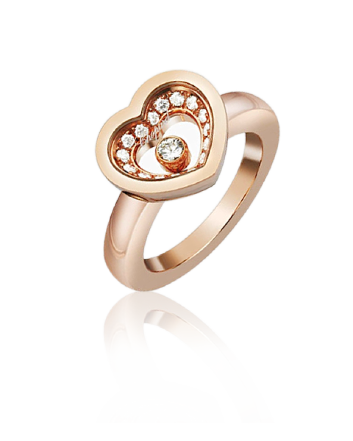 Кольцо с бриллиантом Chopard Сhopard Happy Diamonds кольцо