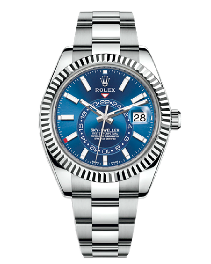 Часы Rolex SKY-DWELLER 42MM STEEL AND WHITE GOLD