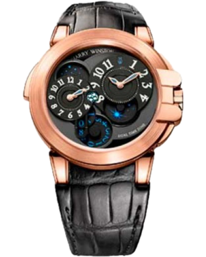 Часы Harry Winston Ocean Dual Time Rose Gold