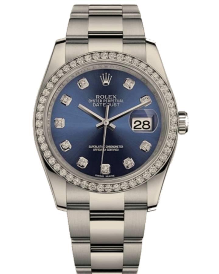 Часы Rolex Datejust 36mm Steel and White Gold 116244-0022