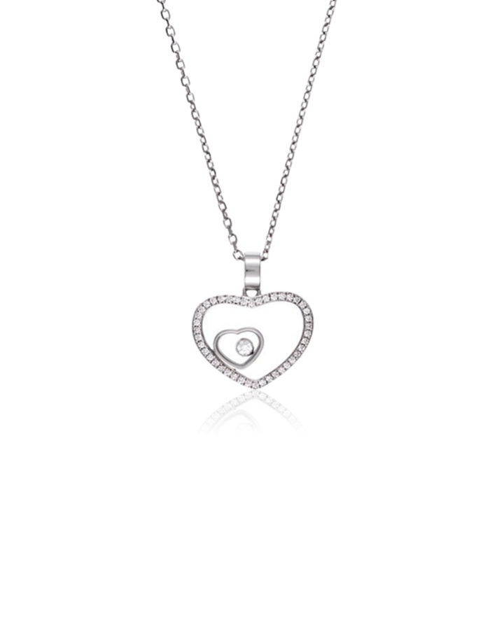 Подвеска Chopard Happy Hearts Diamond Pendant 797482-1002