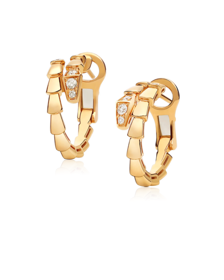 Серьги BVLGARI SERPENTI EARRINGS YELLOW GOLD 360444