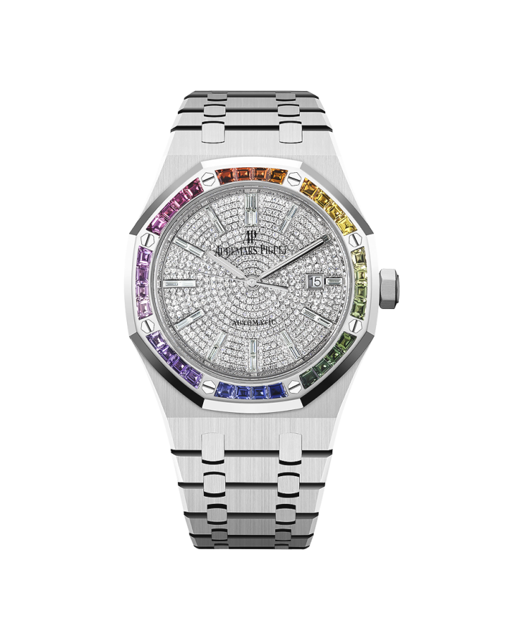 Часы AUDEMARS PIGUET Royal Oak Rainbow Automatic Diamond White Gold Unisex Watch