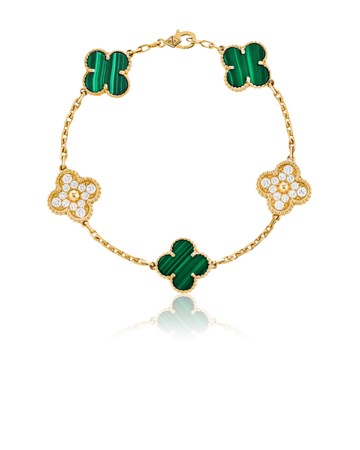 Браслет Van Cleef & Arpels VINTAGE ALHAMBRA BRACELET 5 MOTIFS VCARO7GQ00