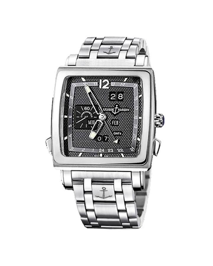 Часы Ulysse Nardin Classic Quadrato Dual Time Perpetual 320-90-8M/69