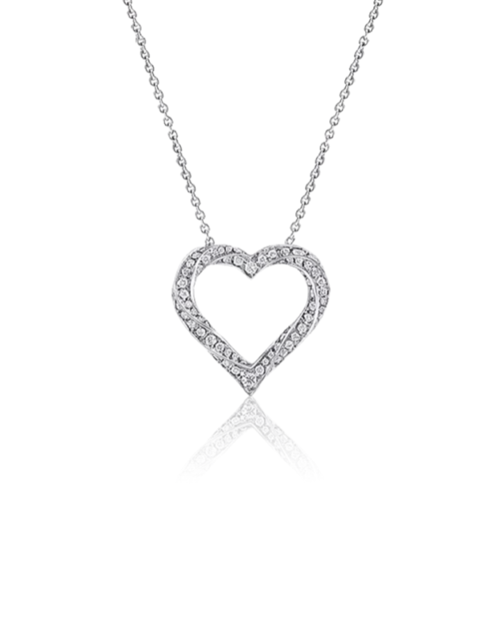 Подвеска Graff SPIRAL HEART SILHOUETTE PAVÉ DIAMOND PENDANT RGP691