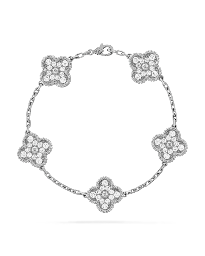 Браслет Van Cleef & Arpels Vintage Alhambra 5 мотивов VCARA41500