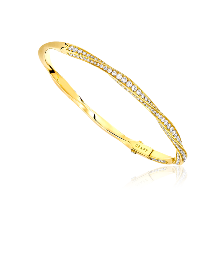 Браслет Graff Spiral Pavé Diamond Bangle