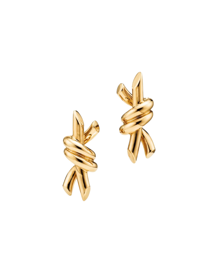 Серьги Tiffany&Co. Tiffany Knot Small Earrings in Yellow Gold