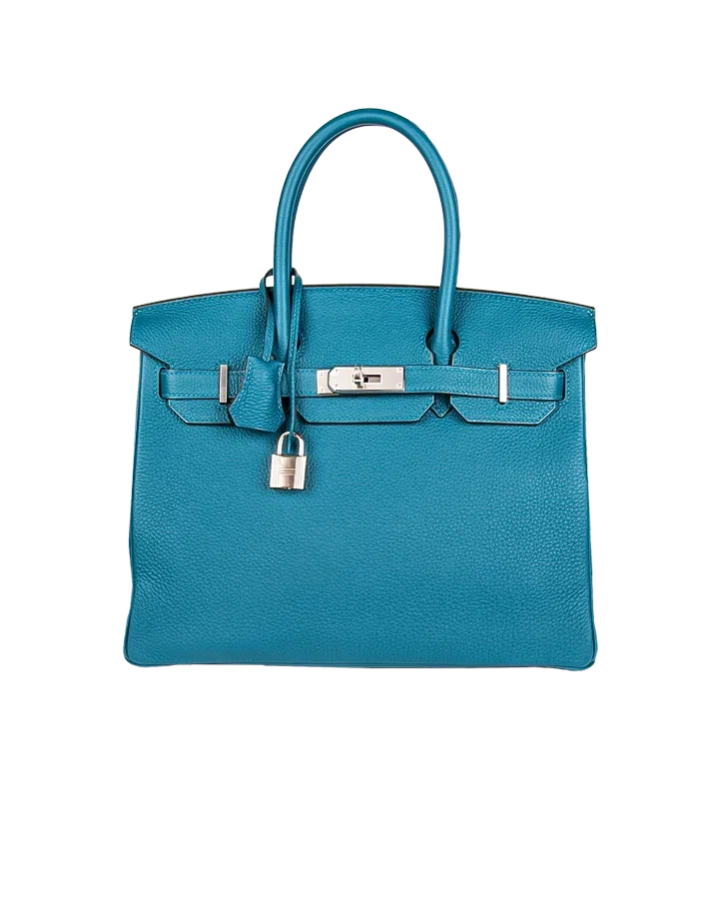 Сумка Hermes Birkin 30 cm Verso Togo Bosphore/Blue ocean.