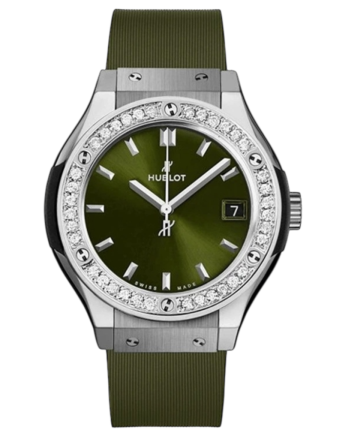 Часы Hublot CLASSIC FUSION 33mm Green 581.NX.8970.RX.1104