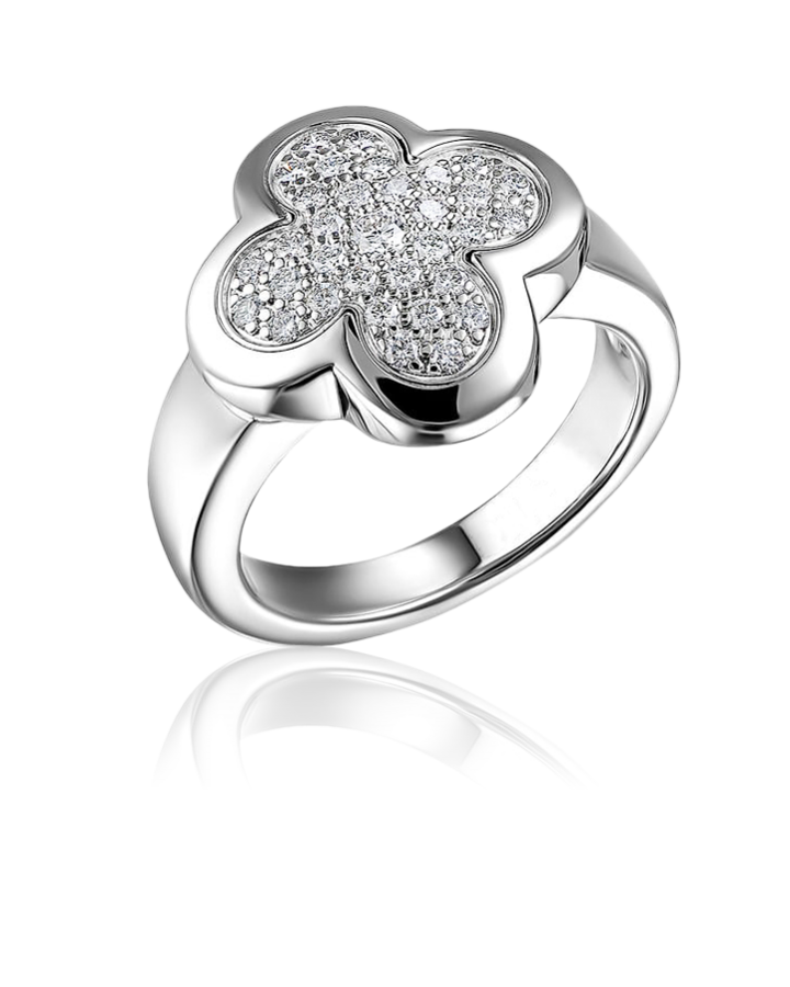 Кольцо Van Cleef & Arpels  Diamond Pure Alhambra