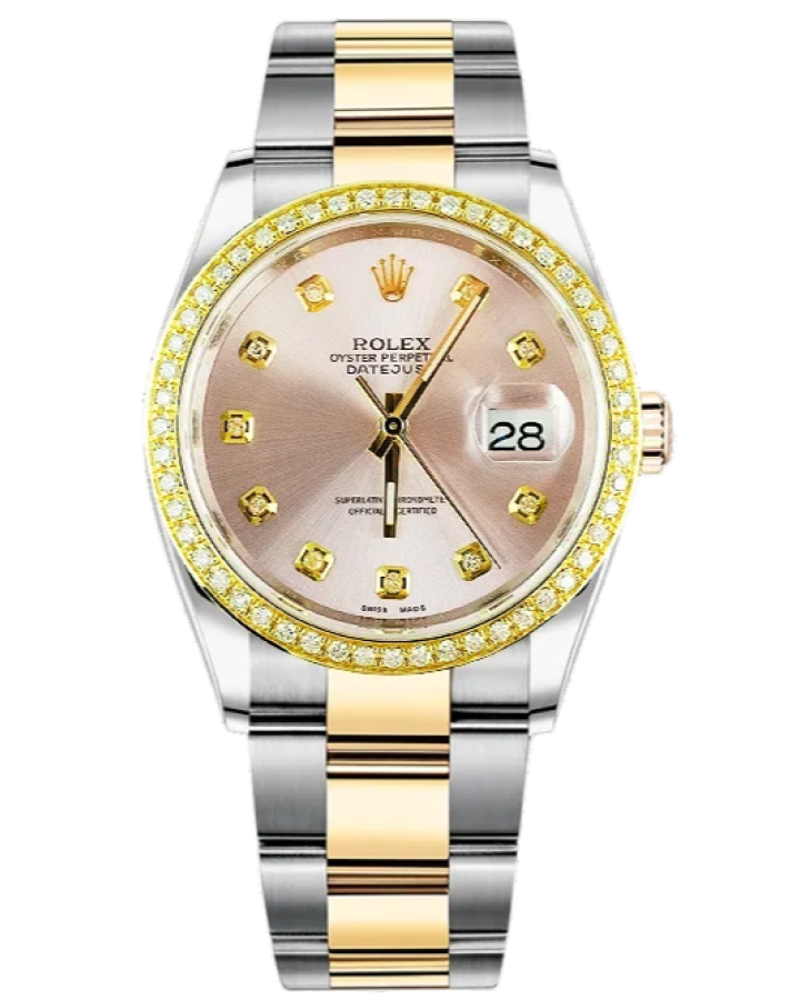 Часы Rolex Datejust 36mm Steel and Yellow Gold 126203 Тюнинг.