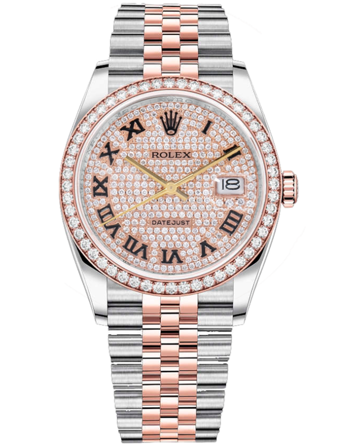 Часы Rolex DATE JUST STEEL AND EVEROSE GOLD ТЮНИНГ