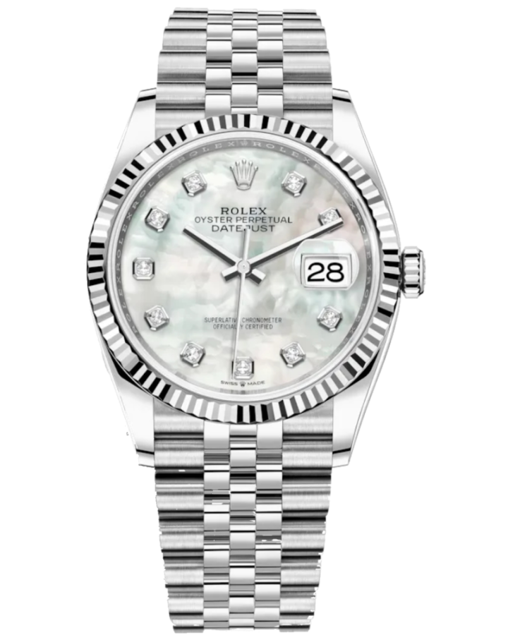 Часы Rolex Datejust 36mm Steel and White Gold 126234-0019