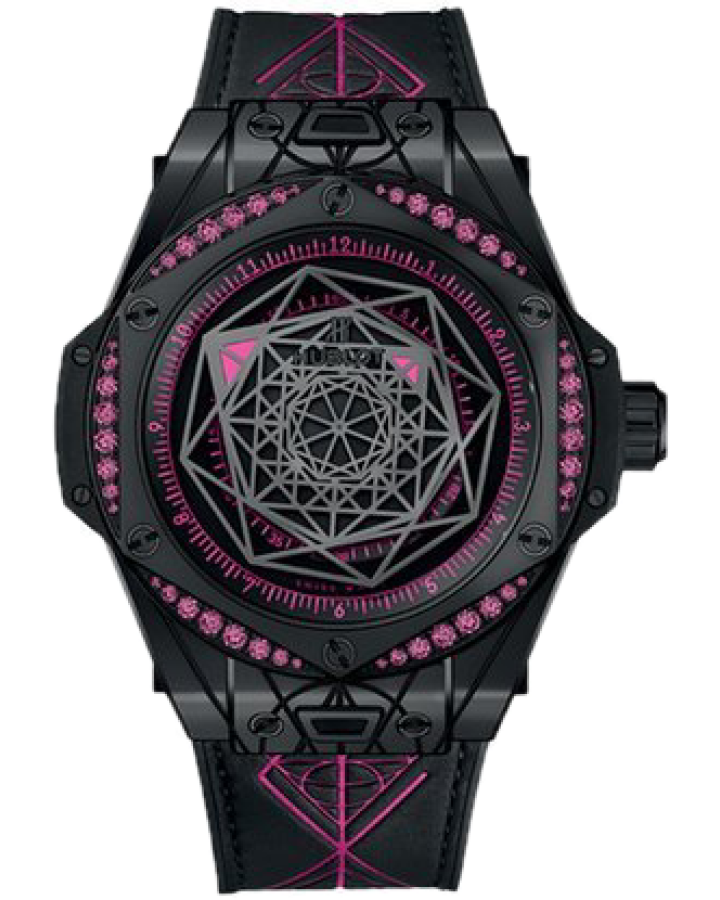 Часы Hublot Big Bang Sang Bleu All Black Red