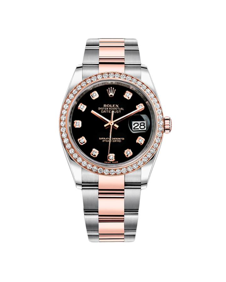 Часы Rolex OYSTER DATE JUST STEEL AND EVEROSE GOLD 36 MM тюнинг