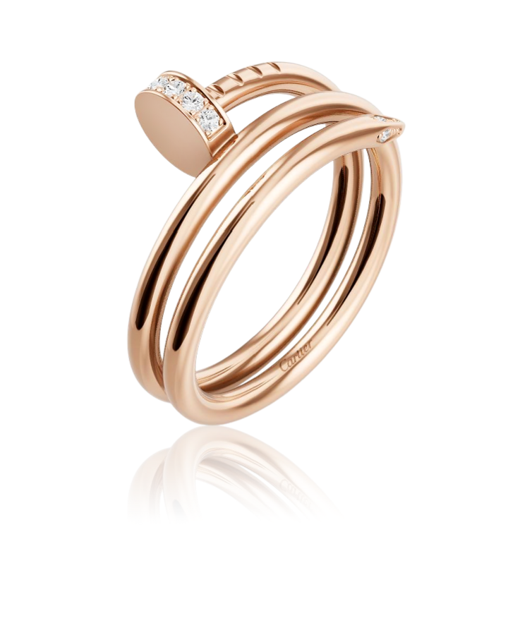 Кольцо Cartier JUSTE UN CLOU RING DOUBLE DIAMONDS CRB4210856