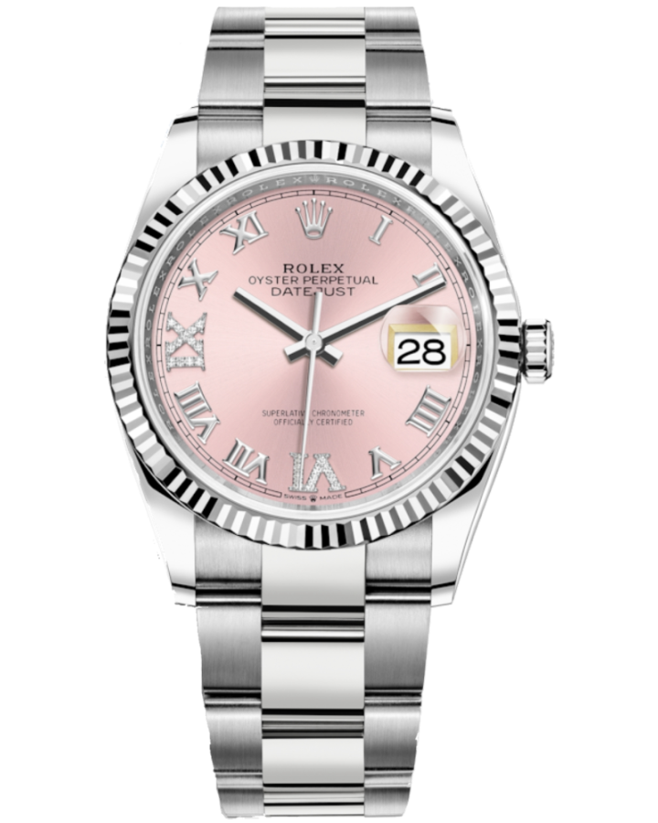 Часы Rolex Datejust 36mm Steel and White Gold 126234-0032