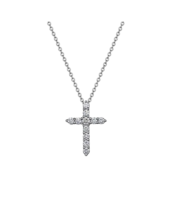 Крест Mercury С БРИЛЛИАНТАМИ 0.60ct G/VS MP21069/WG/CR0.60