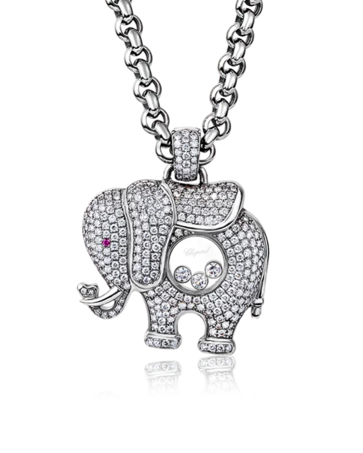 Подвеска Chopard HAPPY DIAMONDS PENDANT ELEPHANT LARGE MODEL 792250-20.