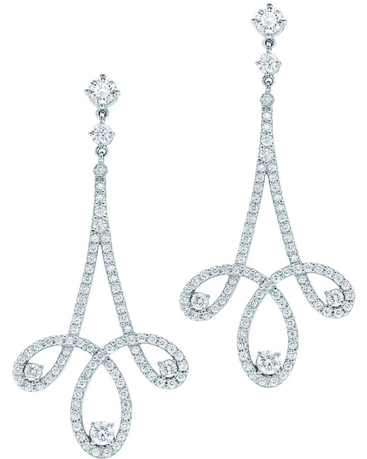 Серьги Tiffany&Co. Tiffany Enchant Scroll Earrings