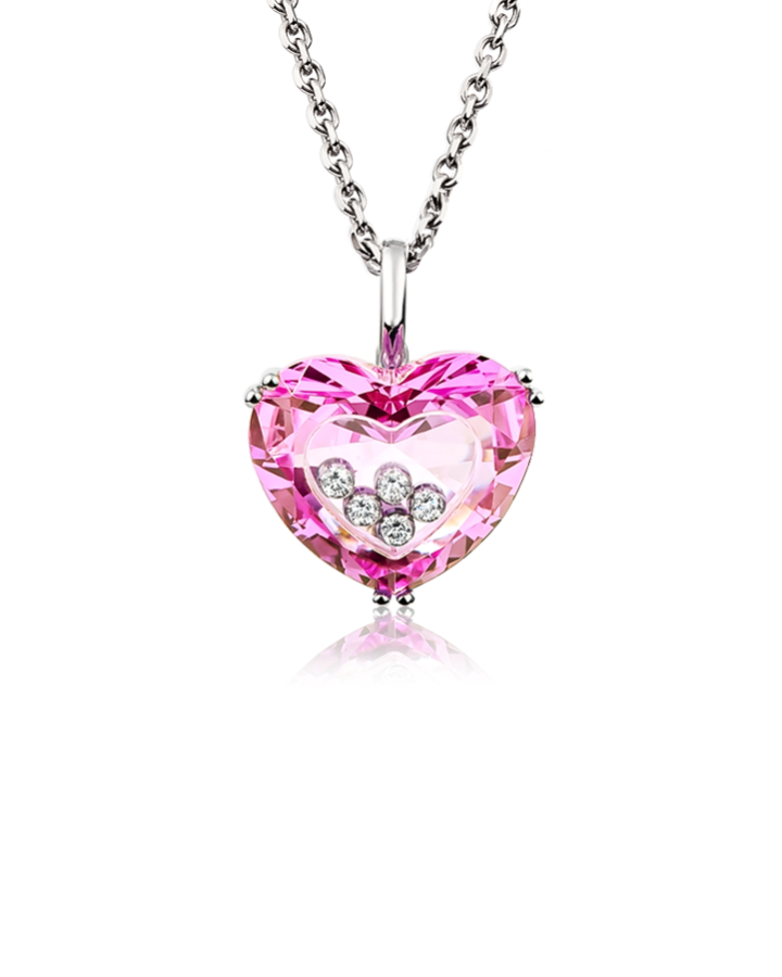 Подвеска Chopard SO HAPPY PINK CRYSTAL HEART 797136-1101