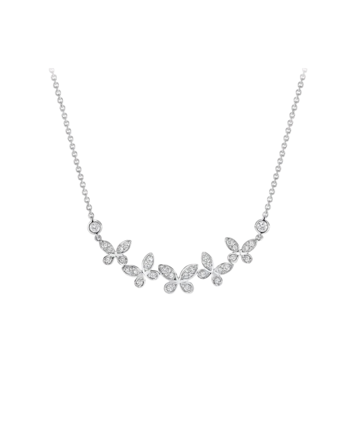 Колье Graff Butterfly Petite Pavé Diamond Line Pendant RGP837