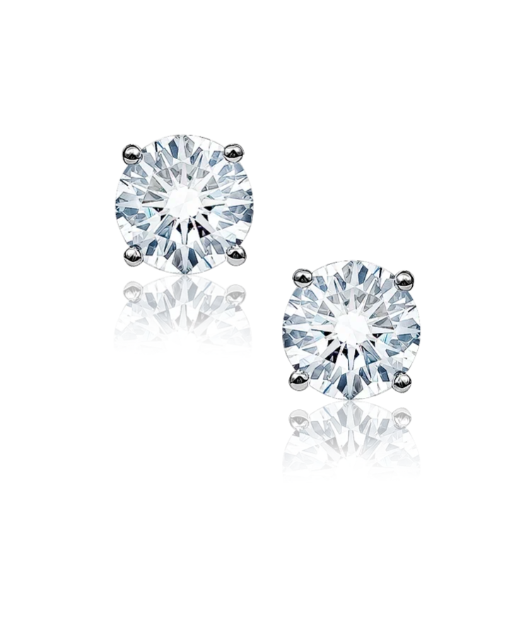 Серьги No name с бриллиантами 1.00/1.01ct F/VS1 GIA