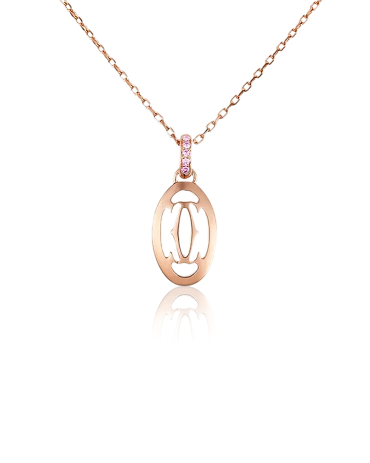 Подвеска Cartier Logo Necklace Double C de